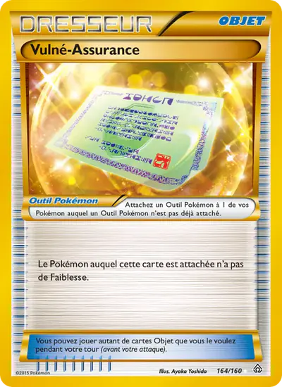 Image de la carte Pokemon Vulné-Assurance 164/160