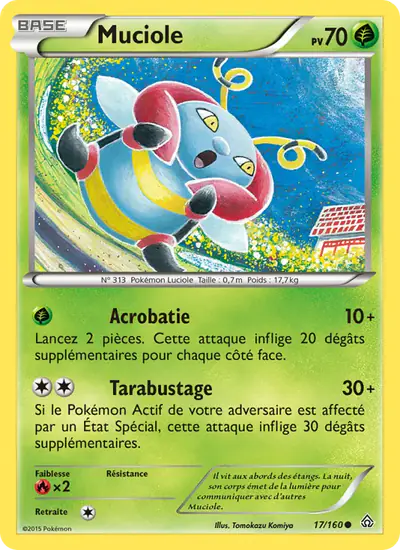 Image de la carte Pokemon Muciole 17/160