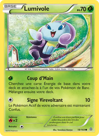 Image de la carte Pokemon Lumivole 18/160