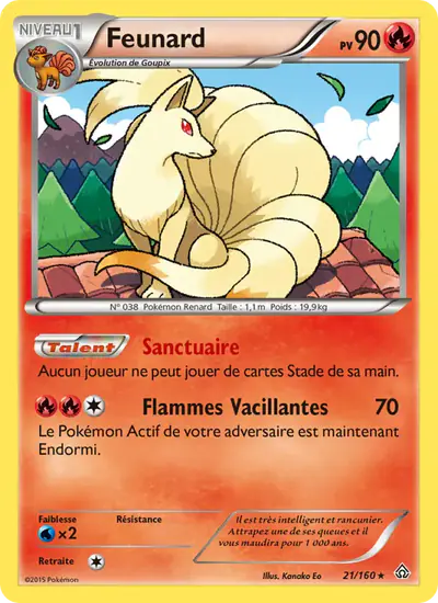 Image de la carte Pokemon Feunard 21/160