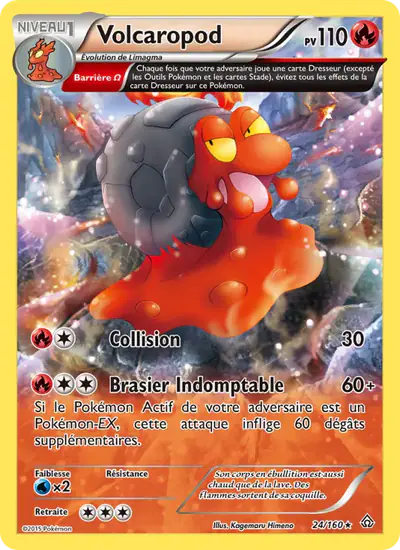 Image de la carte Pokemon Volcaropod 24/160