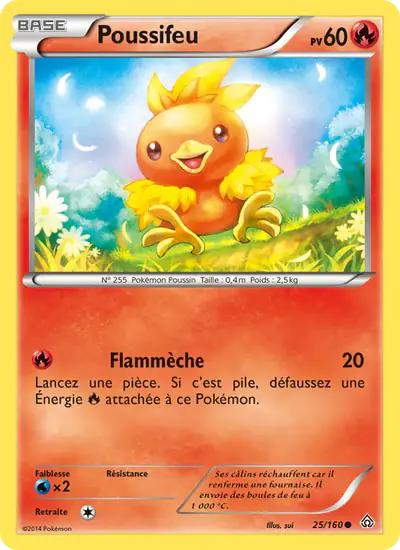 Image de la carte Pokemon Poussifeu 25/160