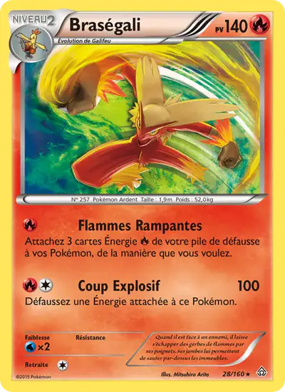 Image de la carte Pokemon Braségali 28/160