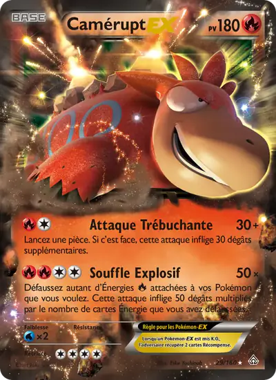 Image de la carte Pokemon Camérupt EX 29/160