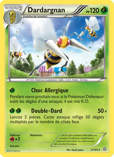 Image de la carte Pokemon Dardargnan 3/160