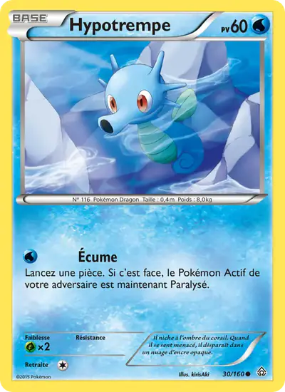 Image de la carte Pokemon Hypotrempe 30/160