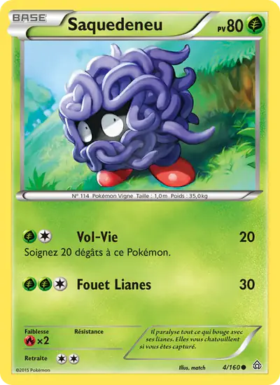 Image de la carte Pokemon Saquedeneu 4/160