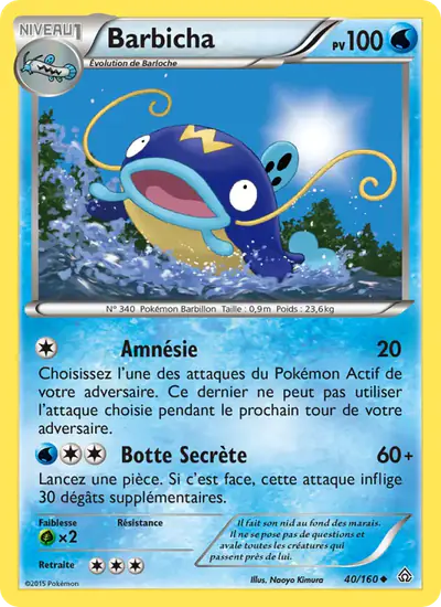Image de la carte Pokemon Barbicha 40/160