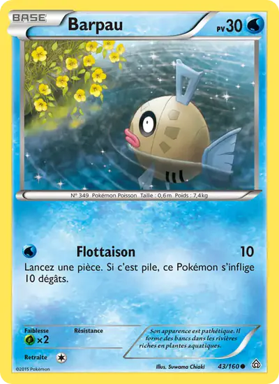Image de la carte Pokemon Barpau 43/160