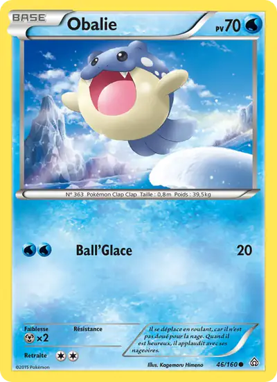 Image de la carte Pokemon Obalie 46/160