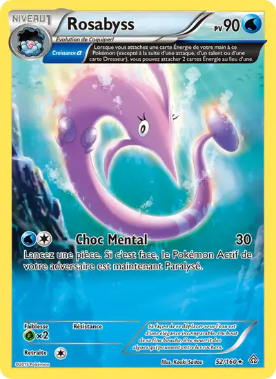 Image de la carte Pokemon Rosabyss 52/160