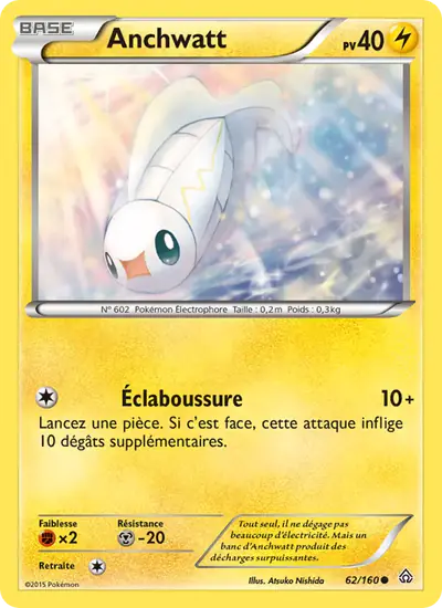 Image de la carte Pokemon Anchwatt 62/160