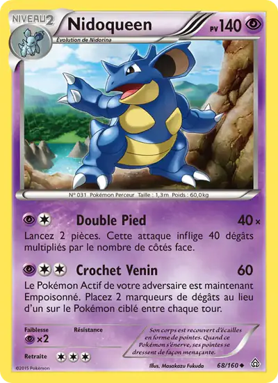 Image de la carte Pokemon Nidoqueen 68/160