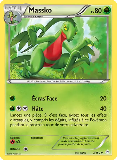 Image de la carte Pokemon Massko 7/160