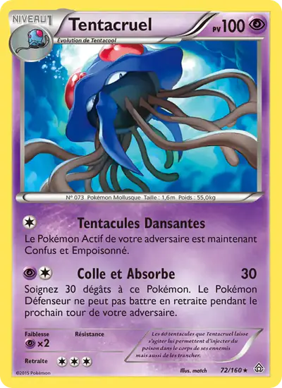 Image de la carte Pokemon Tentacruel 72/160