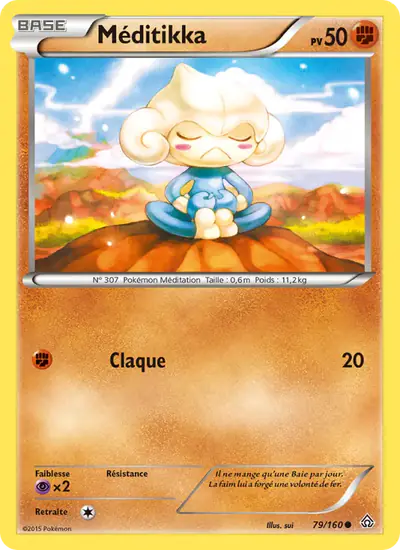 Image de la carte Pokemon Méditikka 79/160