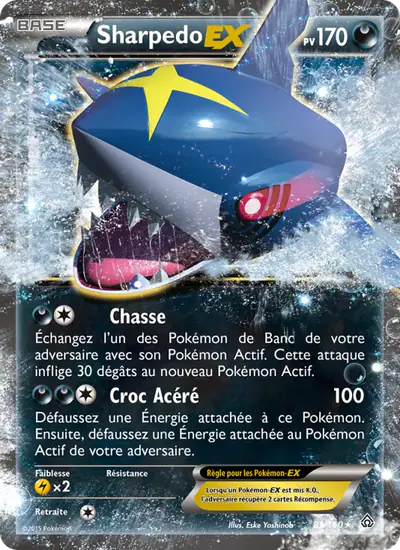 Image de la carte Pokemon Sharpedo EX 91/160