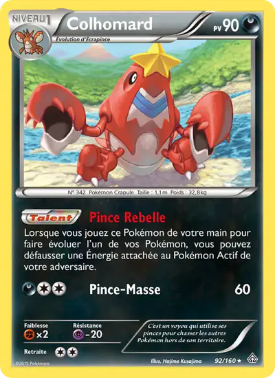 Image de la carte Pokemon Colhomard 92/160