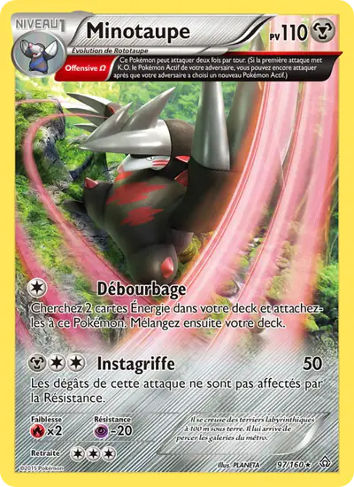 Image de la carte Pokemon Minotaupe 97/160