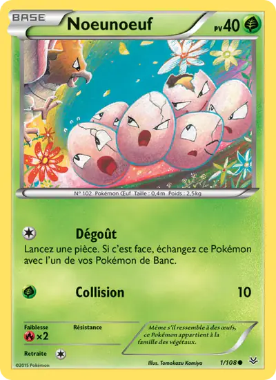 Image de la carte Pokemon Noeunoeuf 1/108