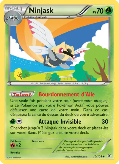 Image de la carte Pokemon Ninjask 10/108