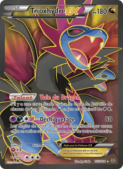 Image de la carte Pokemon Trioxhydre EX 103/108