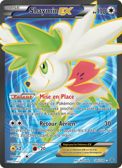 Image de la carte Pokemon Shaymin EX 106/108