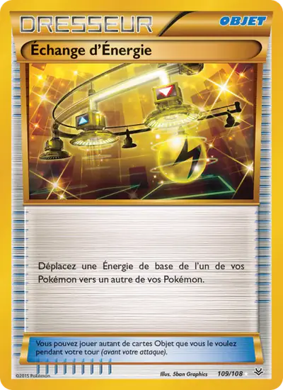 Image de la carte Pokemon Échange d'Énergie 109/108