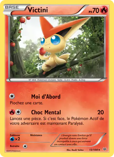 Image de la carte Pokemon Victini 13/108