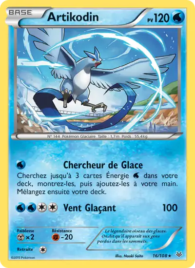 Image de la carte Pokemon Artikodin 16/108