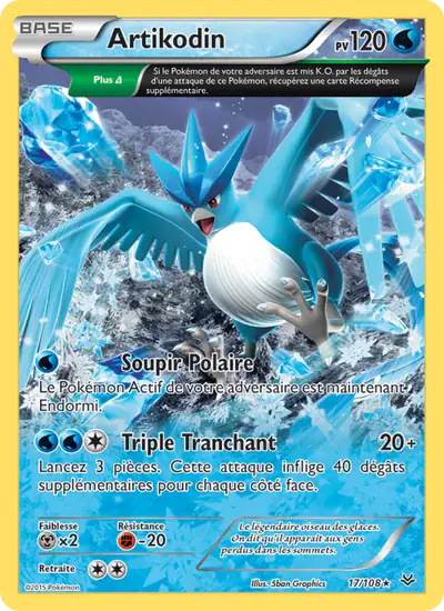 Image de la carte Pokemon Artikodin 17/108