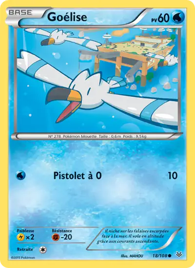 Image de la carte Pokemon Goélise 18/108