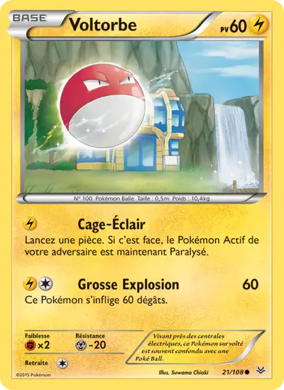 Image de la carte Pokemon Voltorbe 21/108