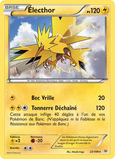 Image de la carte Pokemon Électhor 23/108