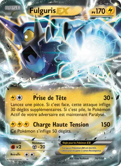 Image de la carte Pokemon Fulguris EX 26/108