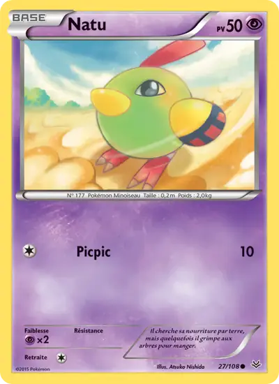 Image de la carte Pokemon Natu 27/108