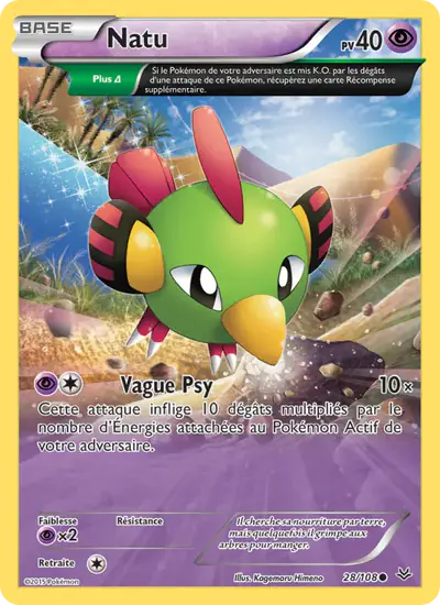 Image de la carte Pokemon Natu 28/108