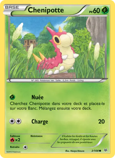 Image de la carte Pokemon Chenipotte 3/108