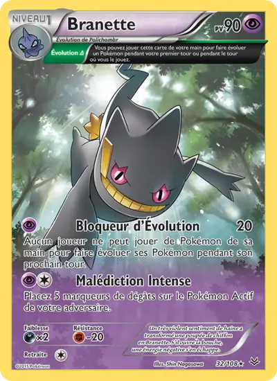 Image de la carte Pokemon Branette 32/108