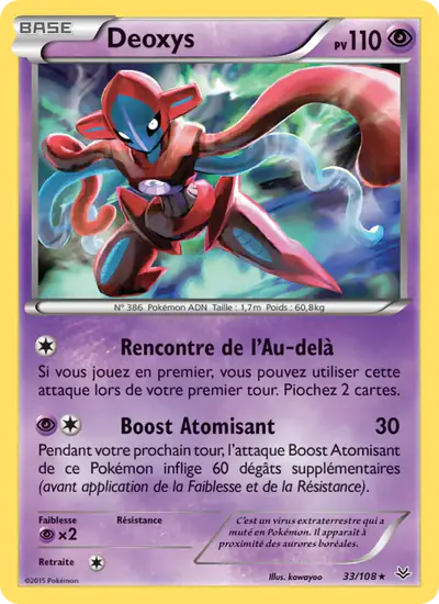 Image de la carte Pokemon Deoxys 33/108
