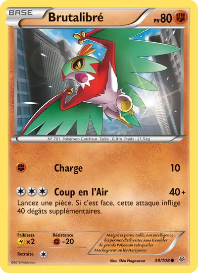 Image de la carte Pokemon Brutalibré 39/108