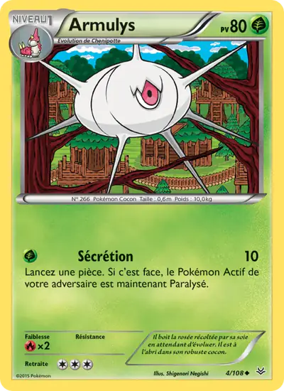 Image de la carte Pokemon Armulys 4/108