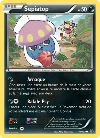 Image de la carte Pokemon Sepiatop 41/108