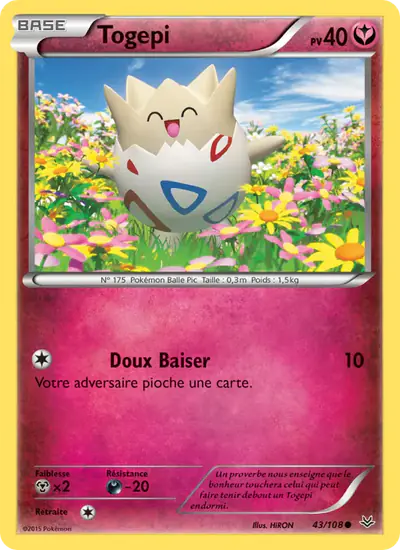 Image de la carte Pokemon Togepi 43/108