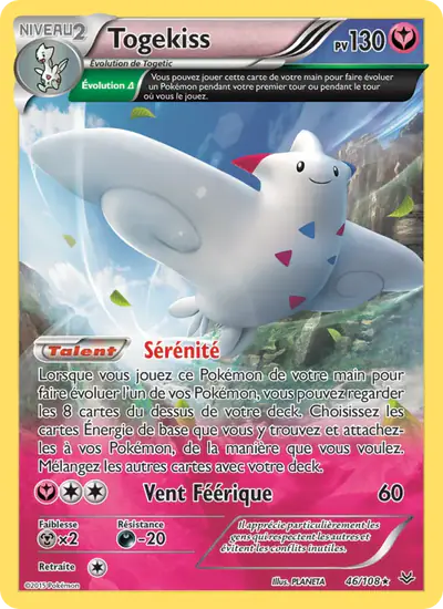 Image de la carte Pokemon Togekiss 46/108