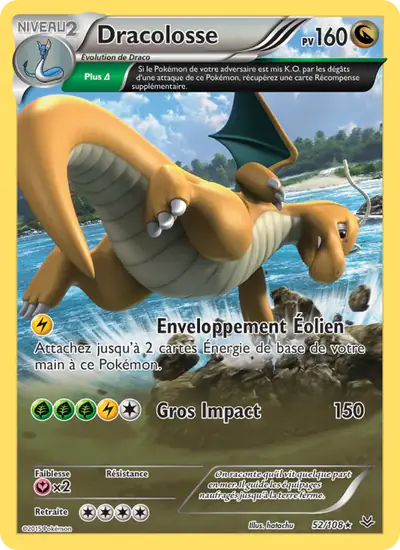 Image de la carte Pokemon Dracolosse 52/108