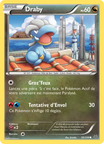 Image de la carte Pokemon Draby 55/108