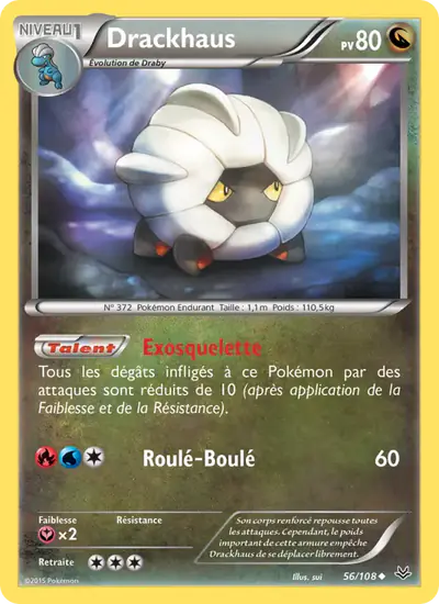 Image de la carte Pokemon Drackhaus 56/108