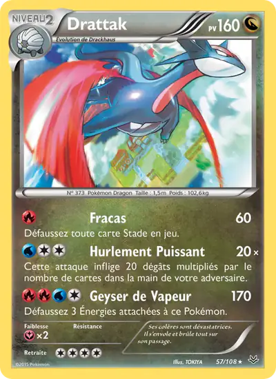 Image de la carte Pokemon Drattak 57/108