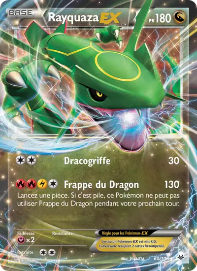 Image de la carte Pokemon Rayquaza EX 60/108